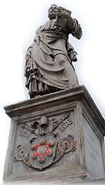 St. Peter Statue At Vatican With Hexagram